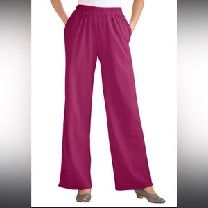 Women Within Wide Leg Pant Pink NWT size 18/20 petite